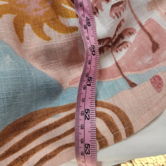 Paper Heart Women's Size Large Linen Blend Fryit Maxi Dress Palm Resortwear New - Picture 6 of 7